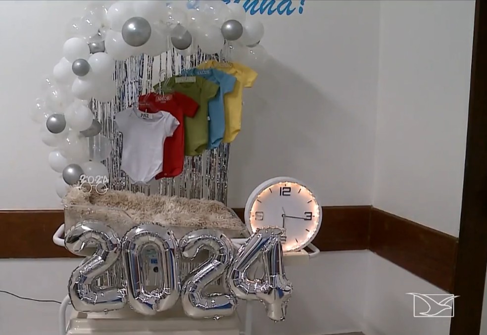 Wanderson Ícaro é o primeiro bebê a nascer na rede estadual de saúde do Maranhão em 2024 — Foto: Reprodução/TV Mirante