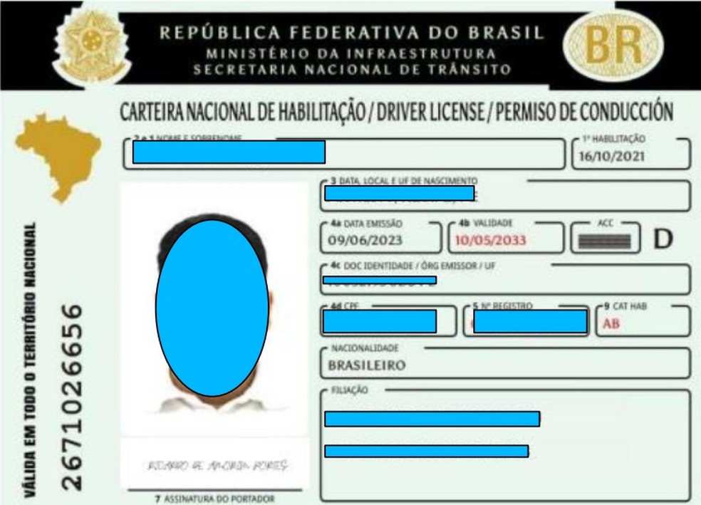 Estelionatário preso por se passar por sócio da academia Selfit também fraudava documentos como CHN e carteira de identidade — Foto: Reprodução/Polícia Civil