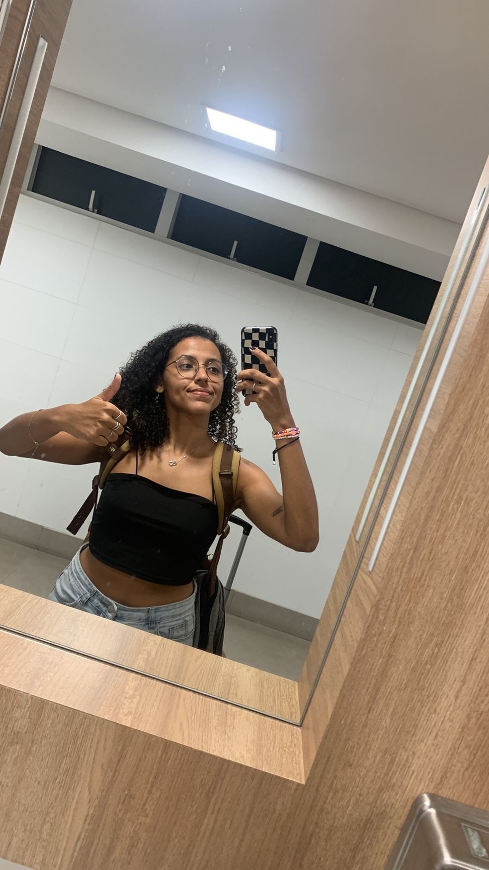 Ana Clara durante a viagem para o Rio de Janeiro. — Foto: Redes Sociais/Reprodução