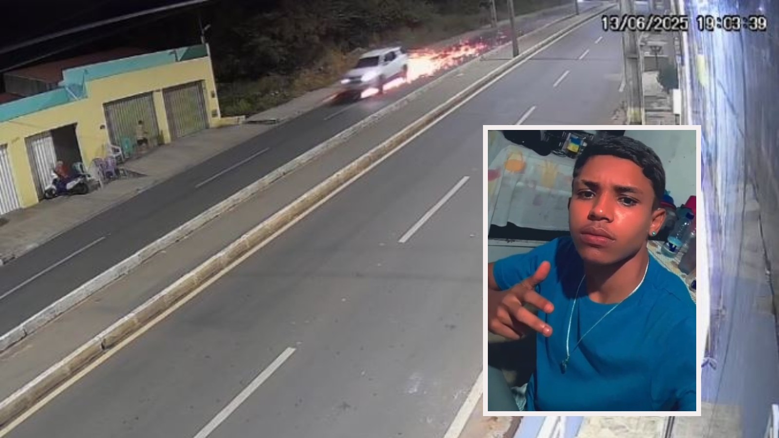 Jovem tem pernas amputadas após cair de moto durante 'grau' e ser arrastado por carro no Ceará; vídeo