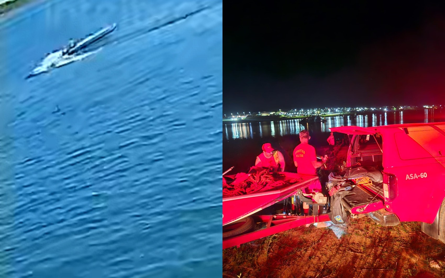 Pai e filho desaparecem após caírem em lago durante passeio de barco; vídeo