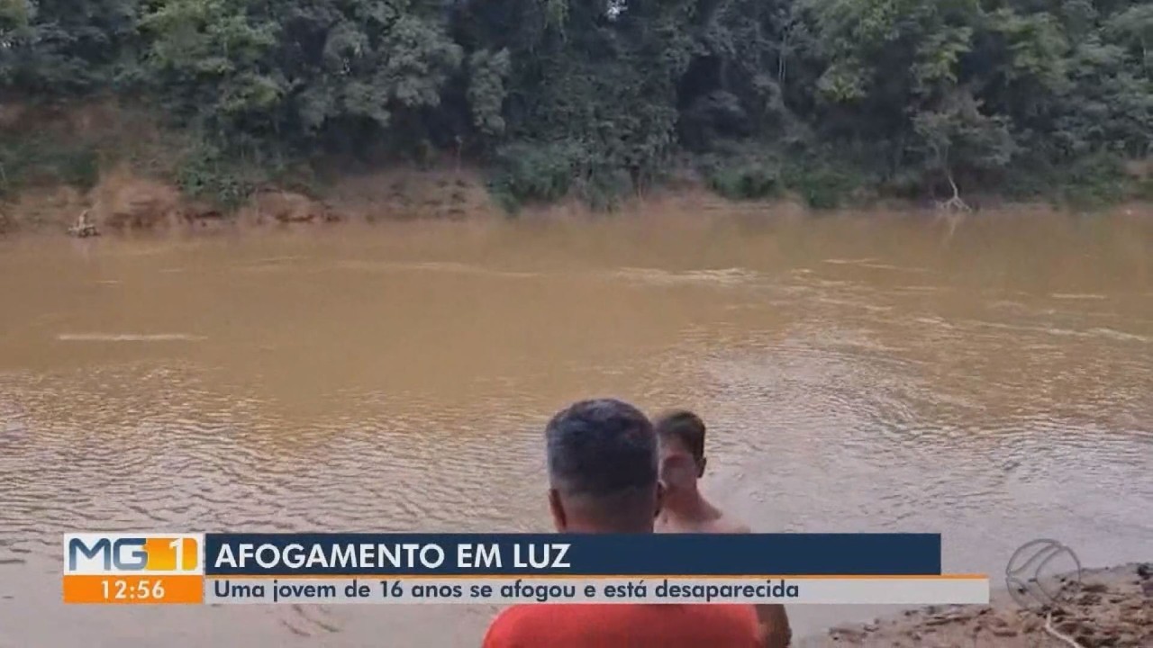 Adolescente desaparece após se afogar no Rio São Francisco, em Luz 