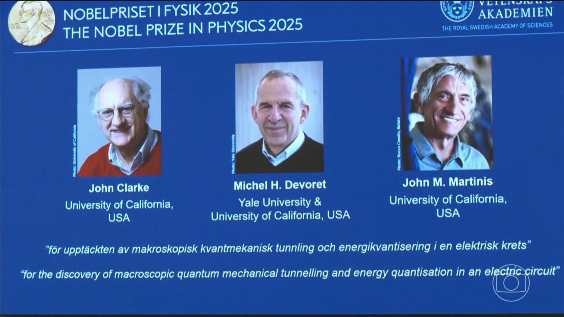 Três cientistas que aplicaram a física quântica em tecnologias do dia a dia ganham o Prêmio Nobel
