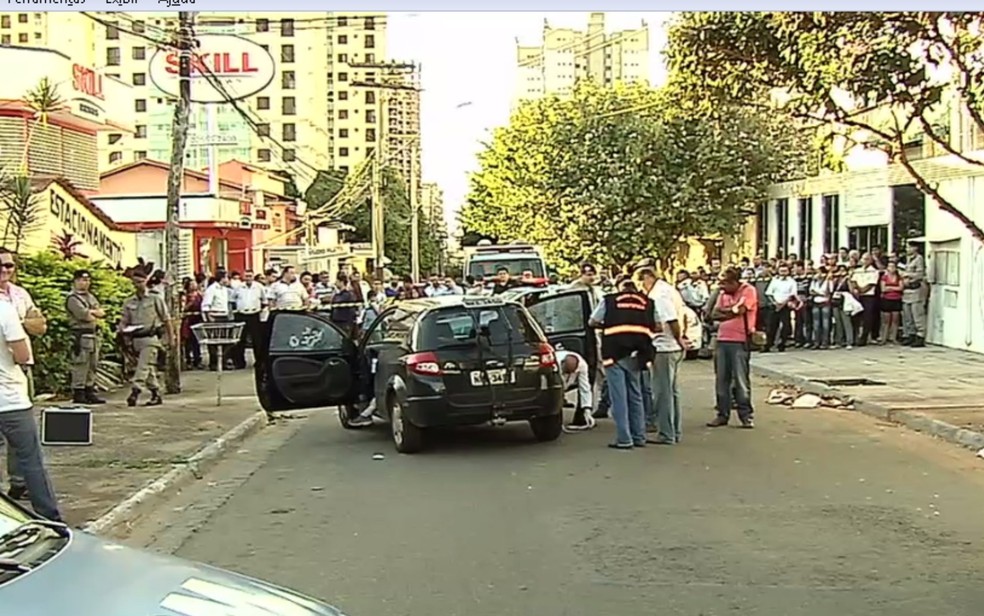 Valério Luiz é morto a tiros após sair da rádio em que trabalhava, em Goiânia, Goiás — Foto: Reprodução/ TV Anhanguera