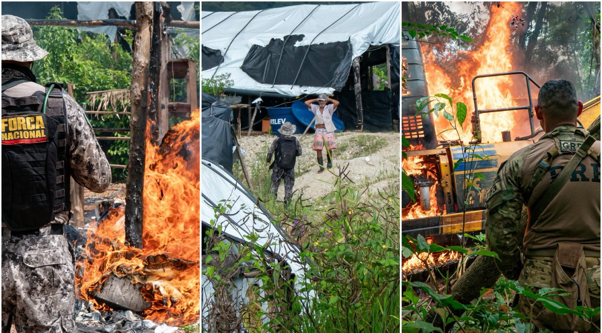 Megaoperação contra garimpo na Terra Indígena Sararé destrói maquinários e acampamentos; prejuízo é de R$ 42 milhões