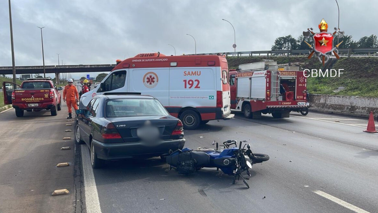 Motociclista morre em acidente na Epia Sul, no DF