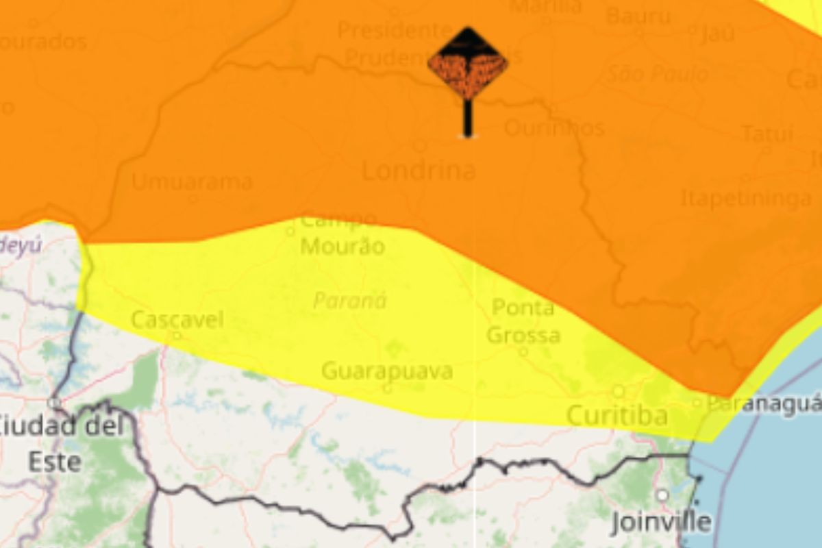 Paraná recebe dois alertas de tempestade para 318 cidades; veja a lista e a previsão do tempo
