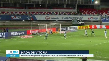 Paysandu empata contra o Goiás e segue na zona de rebaixamento da Série B