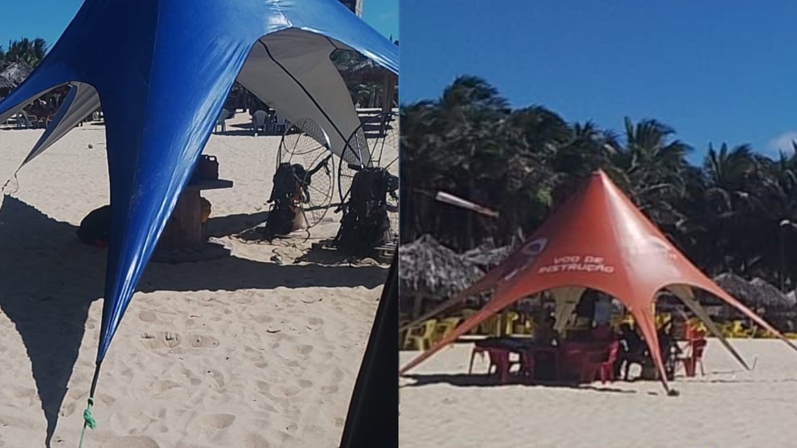 Operação da PF apreende paramotor em praia de Fortaleza; voos irregulares são comuns