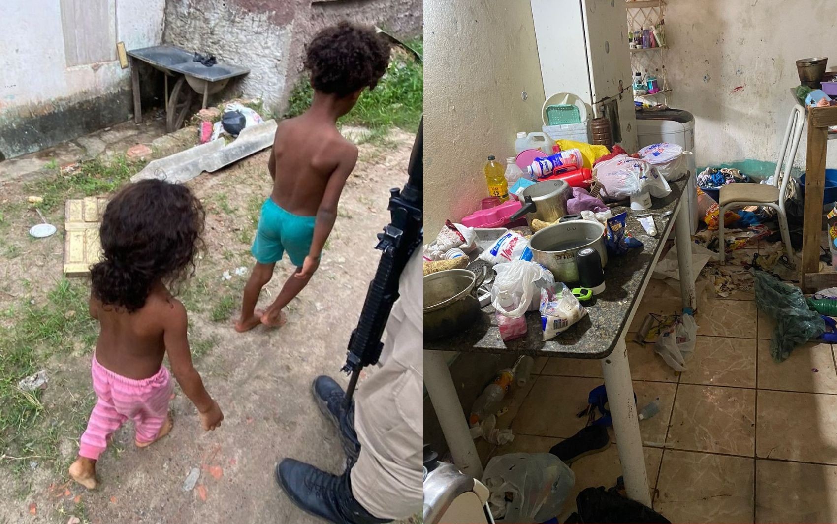 Quatro crianças são resgatadas em condições insalubres na Região Metropolitana de Salvador