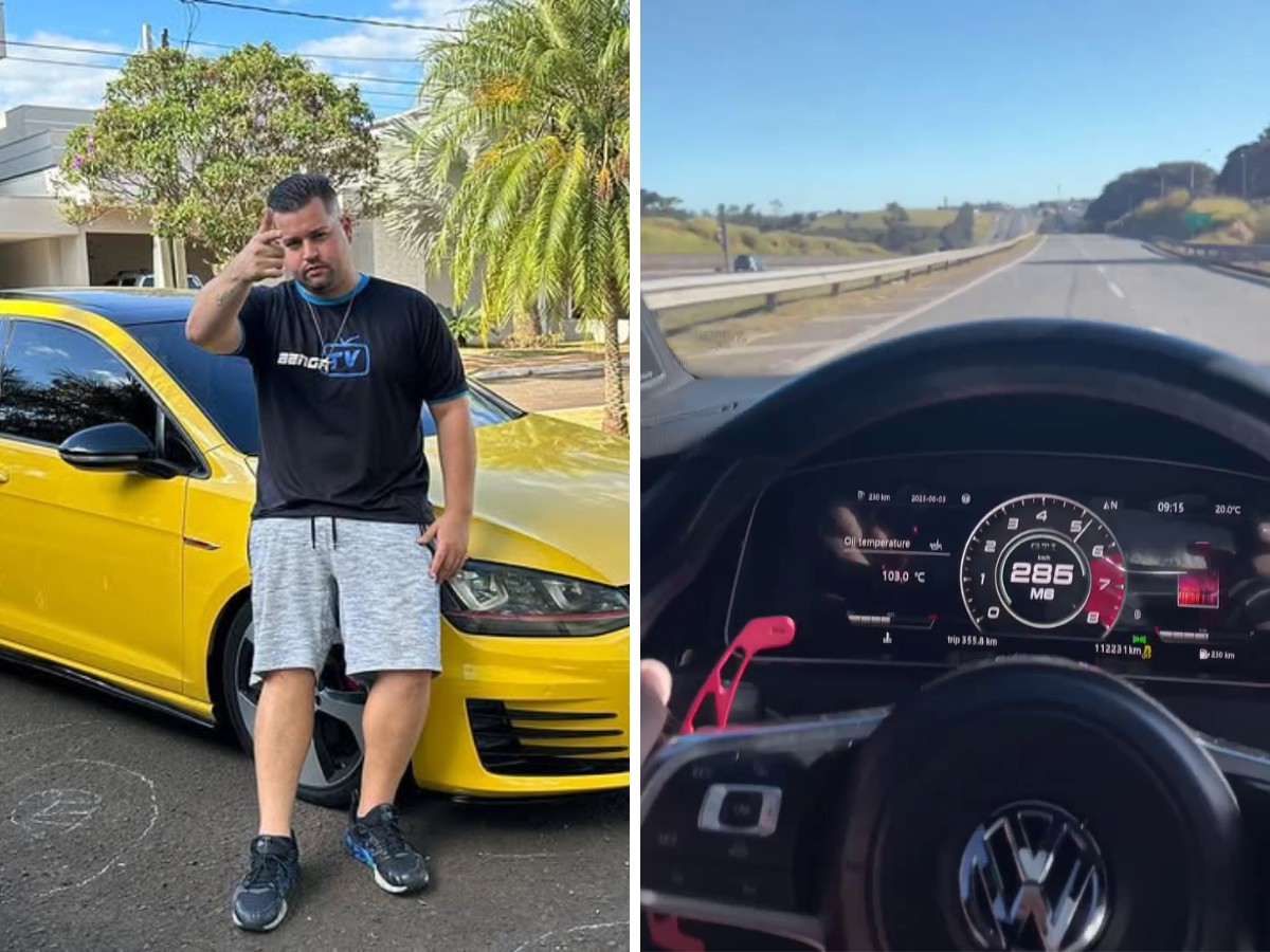 Influenciador autuado por dirigir a 283 km/h é preso e tem carros apreendidos no interior de SP