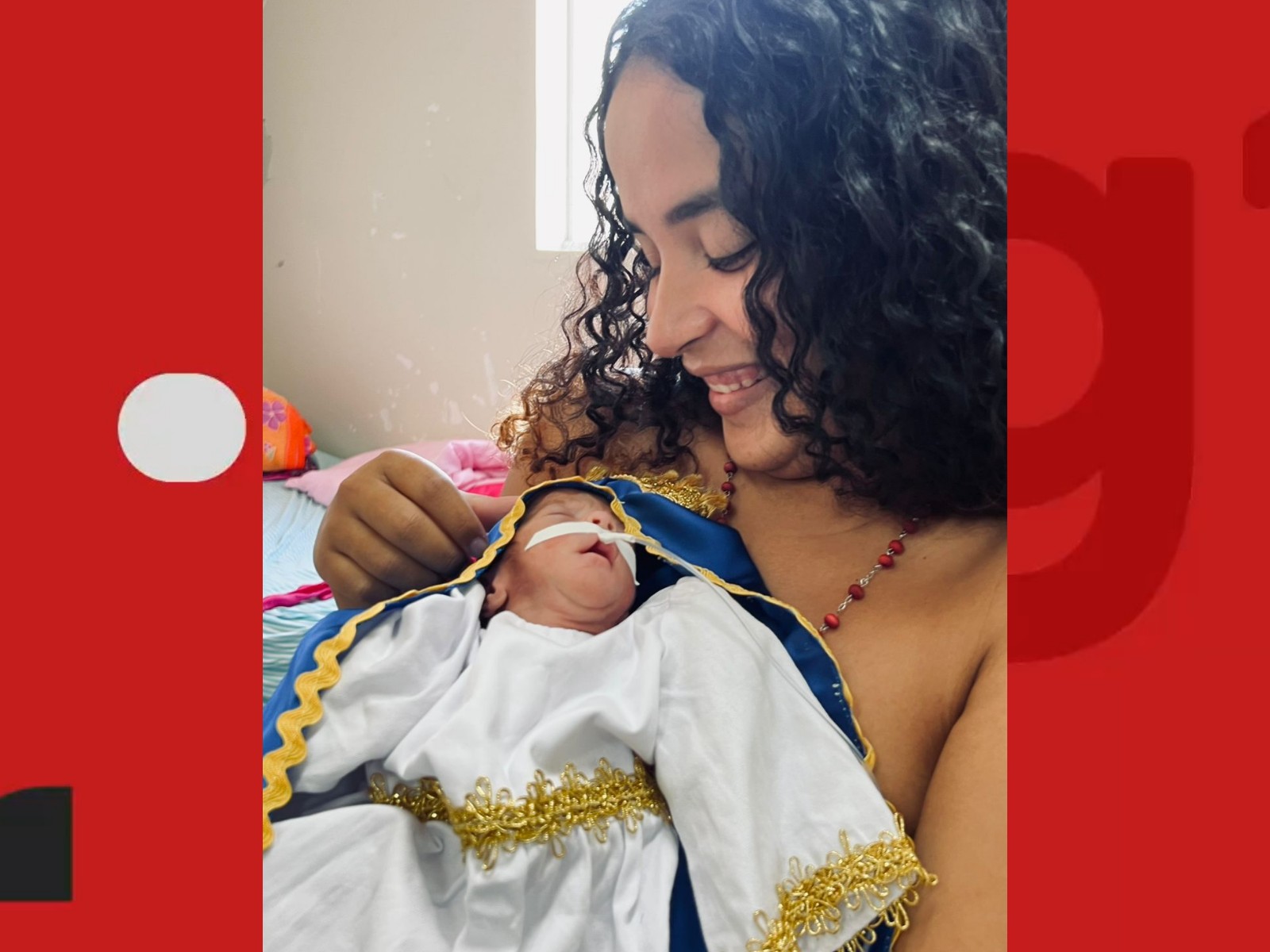 Após 34 dias, bebê prematura deixa UTI vestida de Nossa Senhora Aparecida no AC: 'Confiei no milagre'