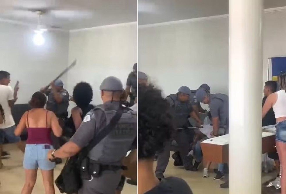 1 de 3
Policiais militares s&atilde;o denunciados pelo MP por agress&atilde;o em vel&oacute;rio em Bauru &mdash; Foto: Arquivo Pessoal
