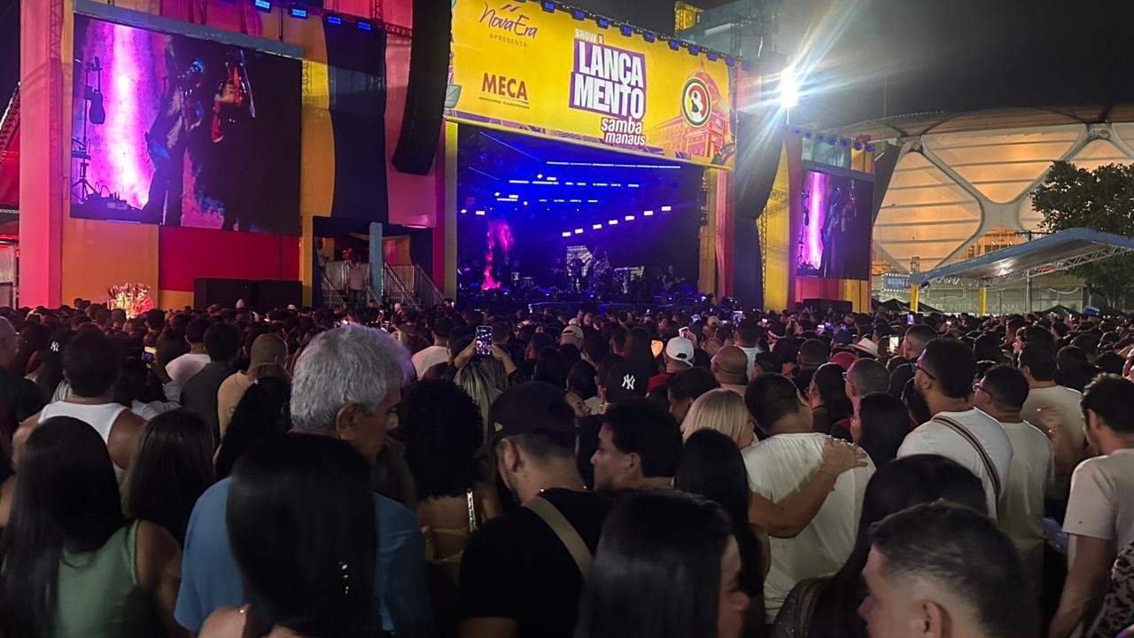 Lançamento do Samba Manaus reúne multidão no Sambódromo em noite de nostalgia
