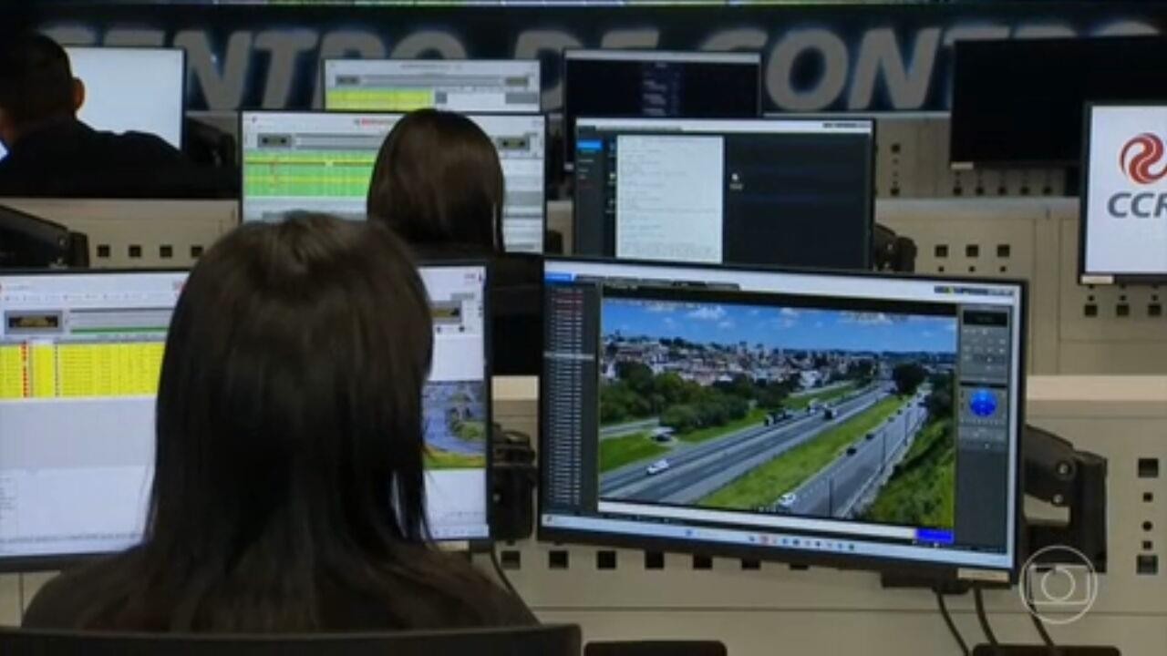 Inteligência artificial auxilia monitoramento de 300 câmeras em 14 rodovias de SP
