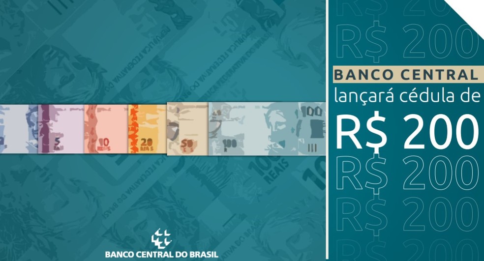 Imagem da cédula de R$ 200, com lobo-guará, é divulgada pelo Banco Central