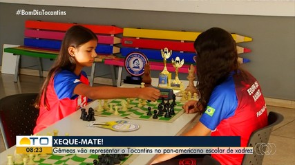 Gêmeas vão representar o Tocantins em Campeonato Pan-Americano de Xadrez Escolar