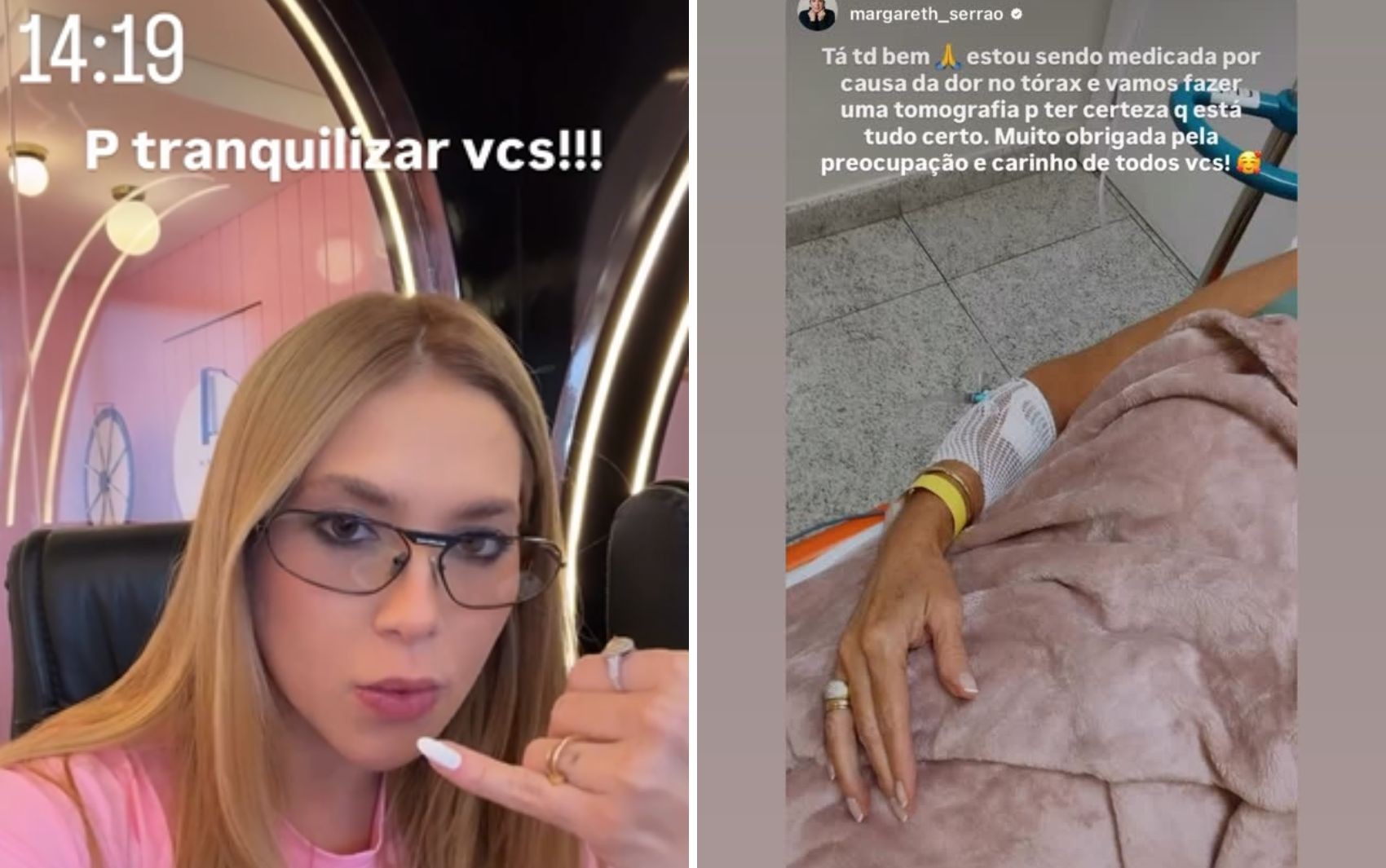 Virginia comenta acidente de carro sofrido pela mãe: ‘Está com algumas dores’ 