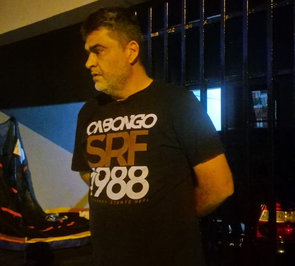 Carlos Henrique Buscariollo, filho de Antônio Buscariollo, também foi preso em Santa Bárbara do Oeste (SP) — Foto: Polícia Civil do Paraná