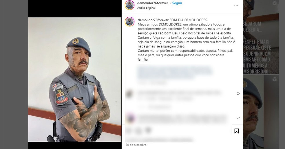 PM abre processo para expulsar soldado acusado de furtar orquídea de quartel e abandonar posto de trabalho — Foto: Reprodução/Redes sociais