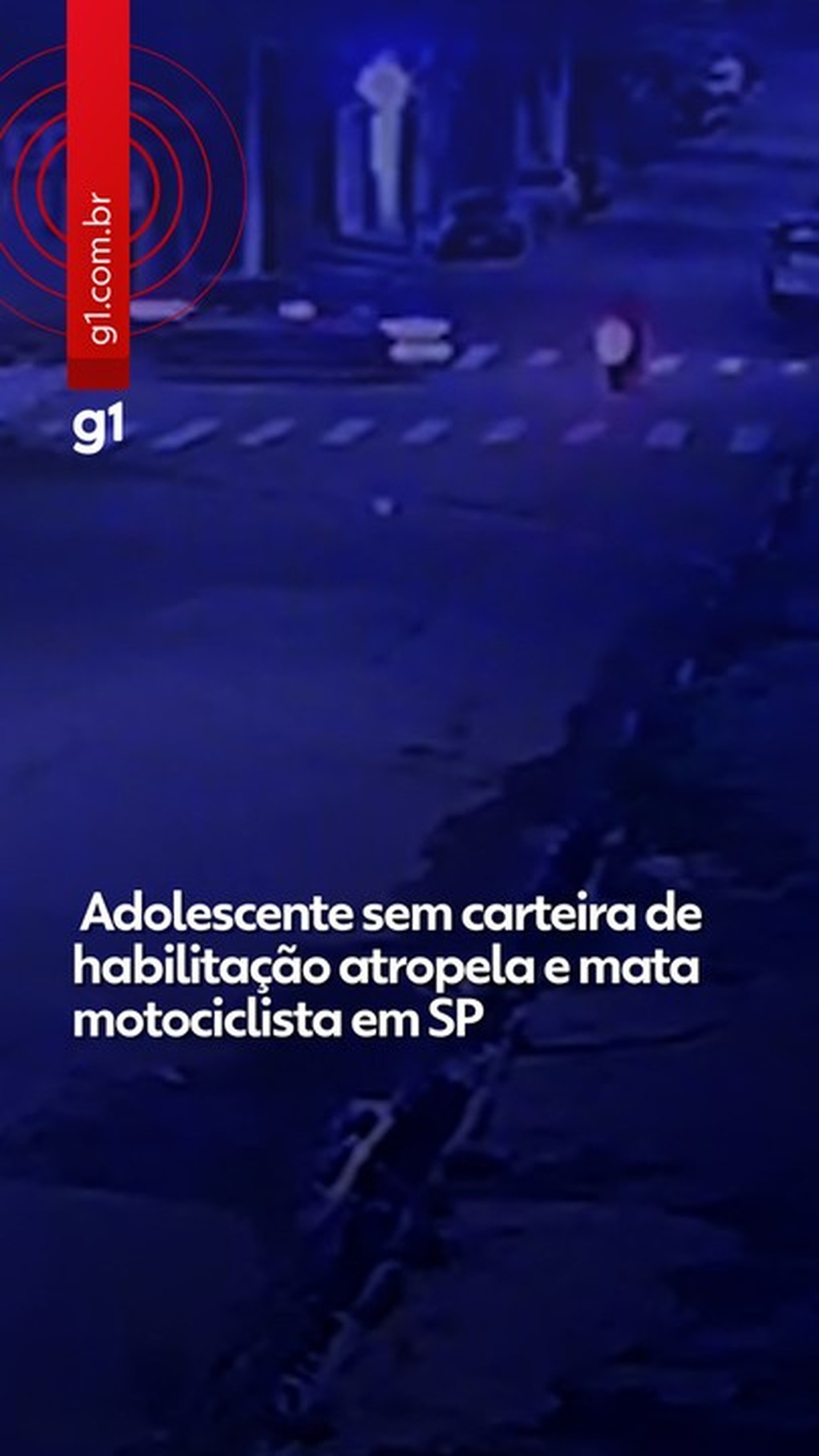 Vídeo: adolescente sem habilitação atropela e mata motociclista em Itaquera