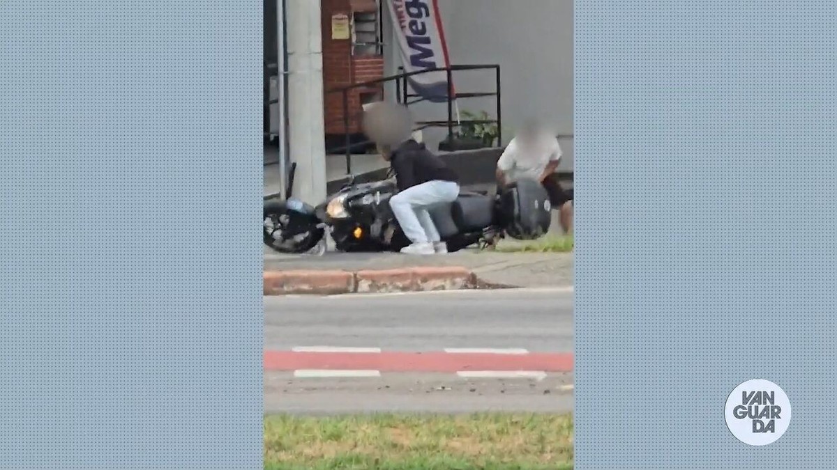 Motociclista é assaltado na Zona Sul de São José dos Campos; veja imagens