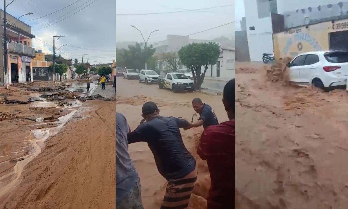Desabrigados, aulas suspensas e estado de emergência: chuva impacta moradores de cidades do interior da Bahia