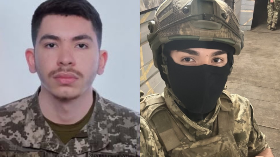 Mateus Sandyel da Costa Campos, de 24 anos, se voluntariou para integrar as forças ucranianas no dia 26 de março deste ano. — Foto: Divulgação/Redes sociais