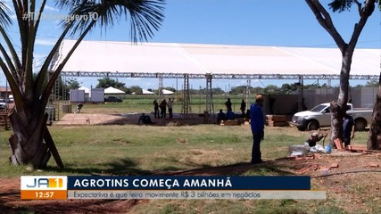 Trabalhadores acertam últimos detalhes na estrutura da Agrotins 2024