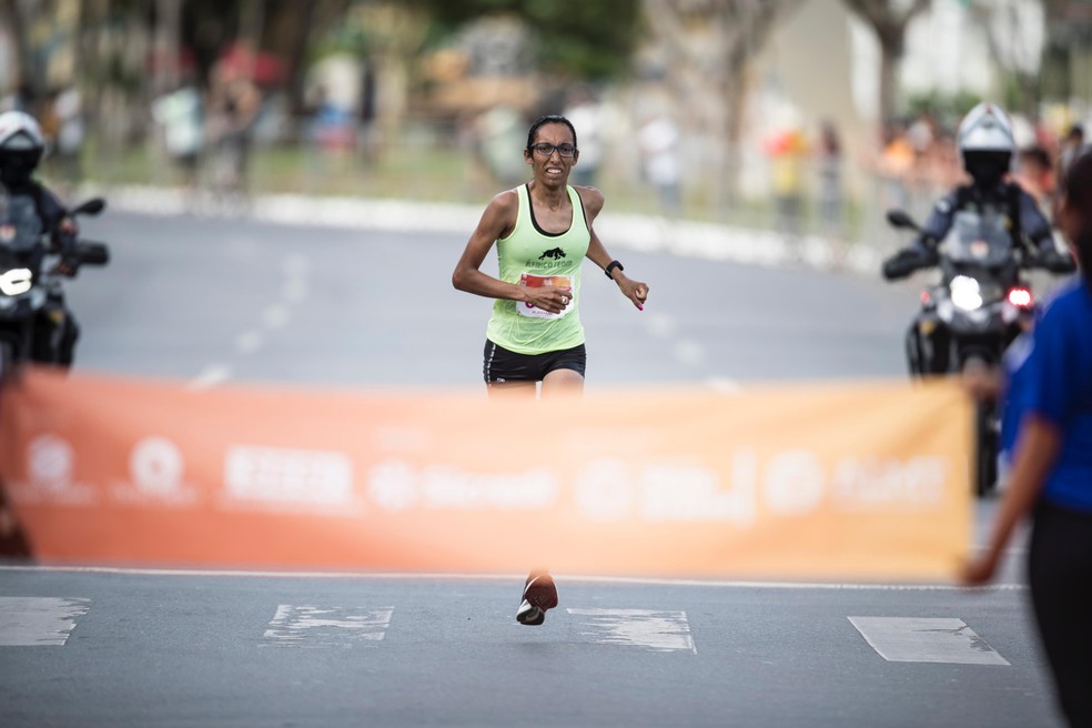 Kleidiane Barbosa, de Itatiba (SP), 1ª colocada na categoria elite feminino — Foto: Gil Gomes