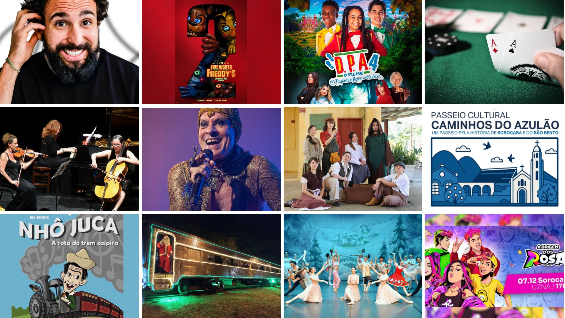 Ney Matogrosso, Murilo Couto, D.P.A 4 e mais: as atrações deste fim de semana nas regiões de Sorocaba e Jundiaí