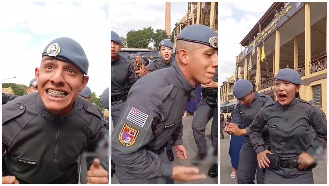 PMs que aparecem em vídeo cantando música de exaltação ao 'Massacre do Carandiru' são alunos do curso de soldados em SP