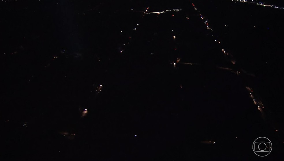 Apagão atinge parte da cidade de São Paulo e Região Metropolitana — Foto: TV Globo/Reprodução