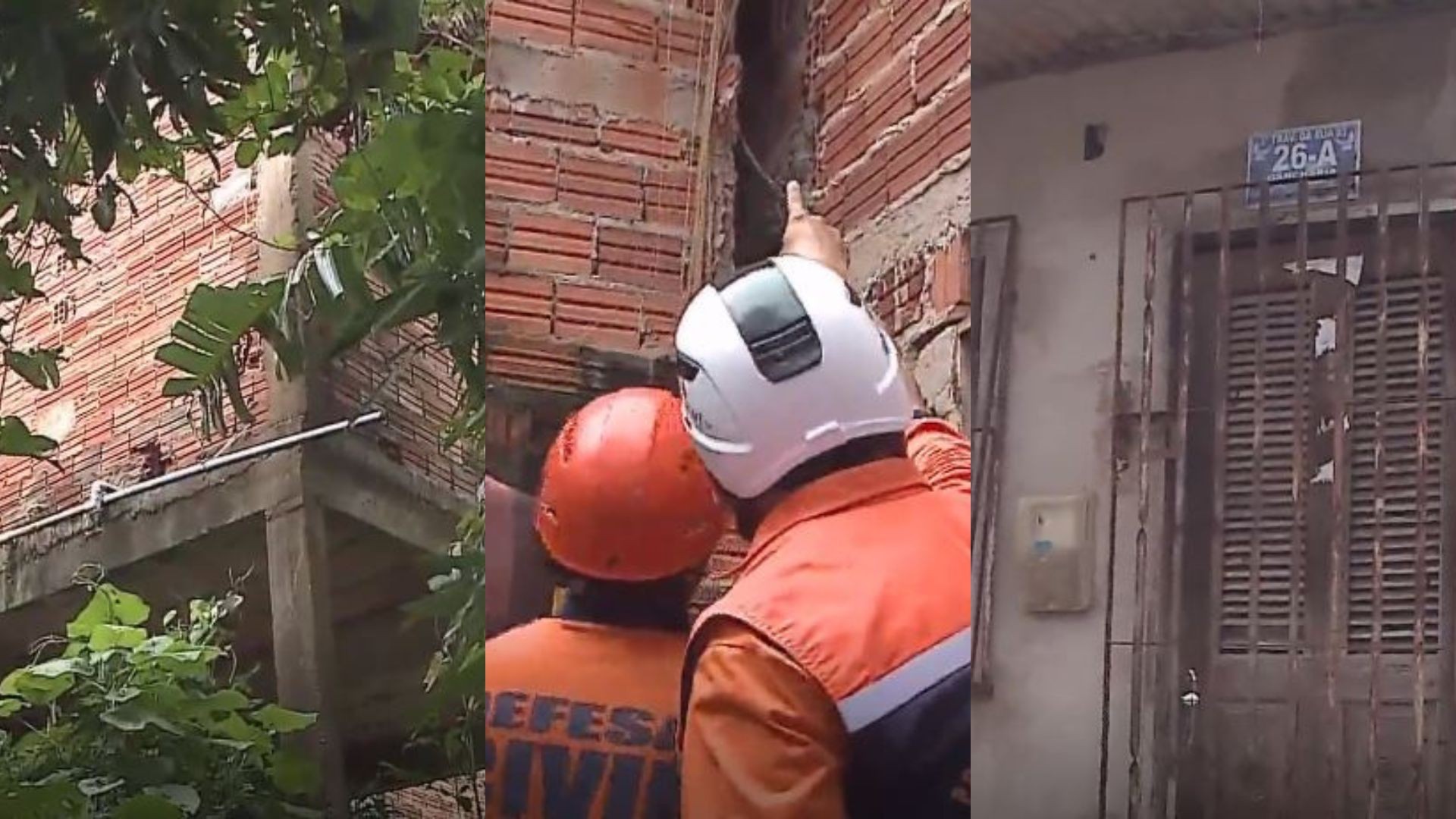 Casa corre risco de desabar e atingir outras residências no bairro Gancharia em São Luís