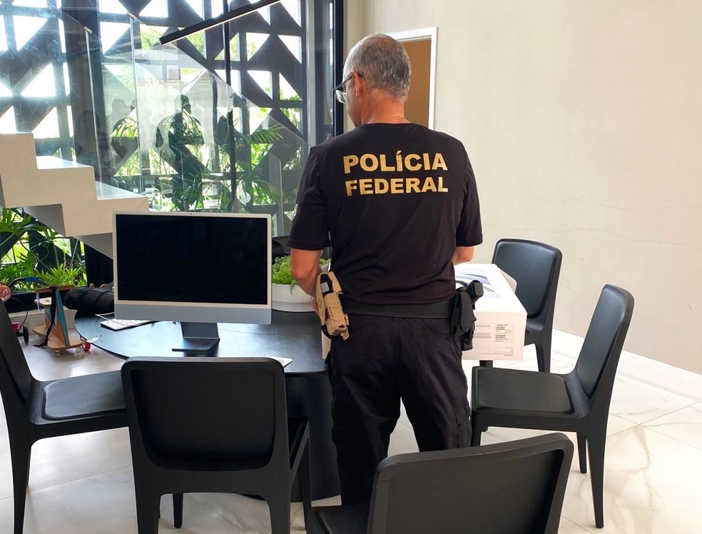 PF cumpre mandados no RN, SP e RS em investigação sobre lavagem de dinheiro ligada a fraudes em investimentos — Foto: PF/Divulgação