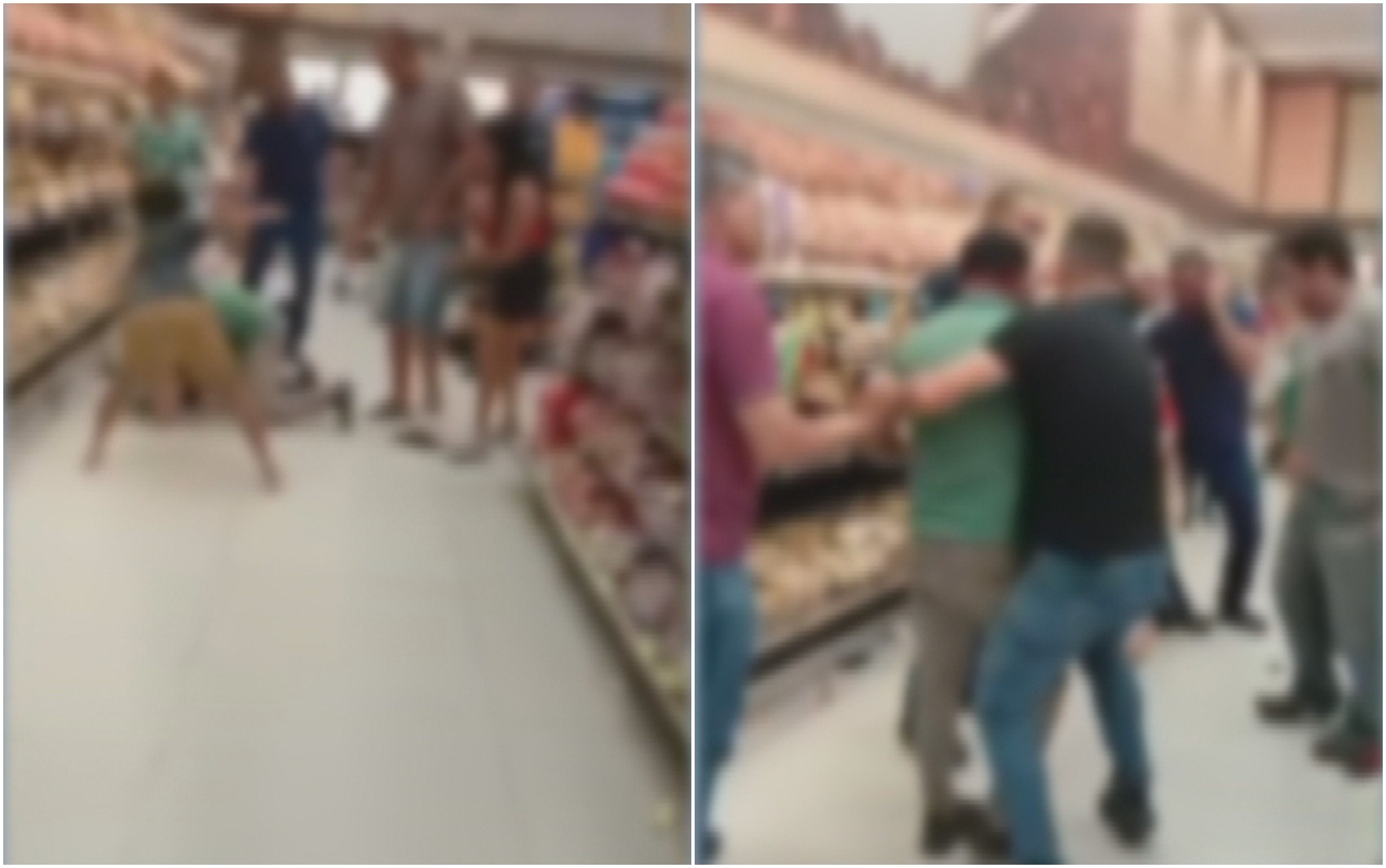 Clientes trocam socos durante briga por pegador de pão em supermercado; vídeo