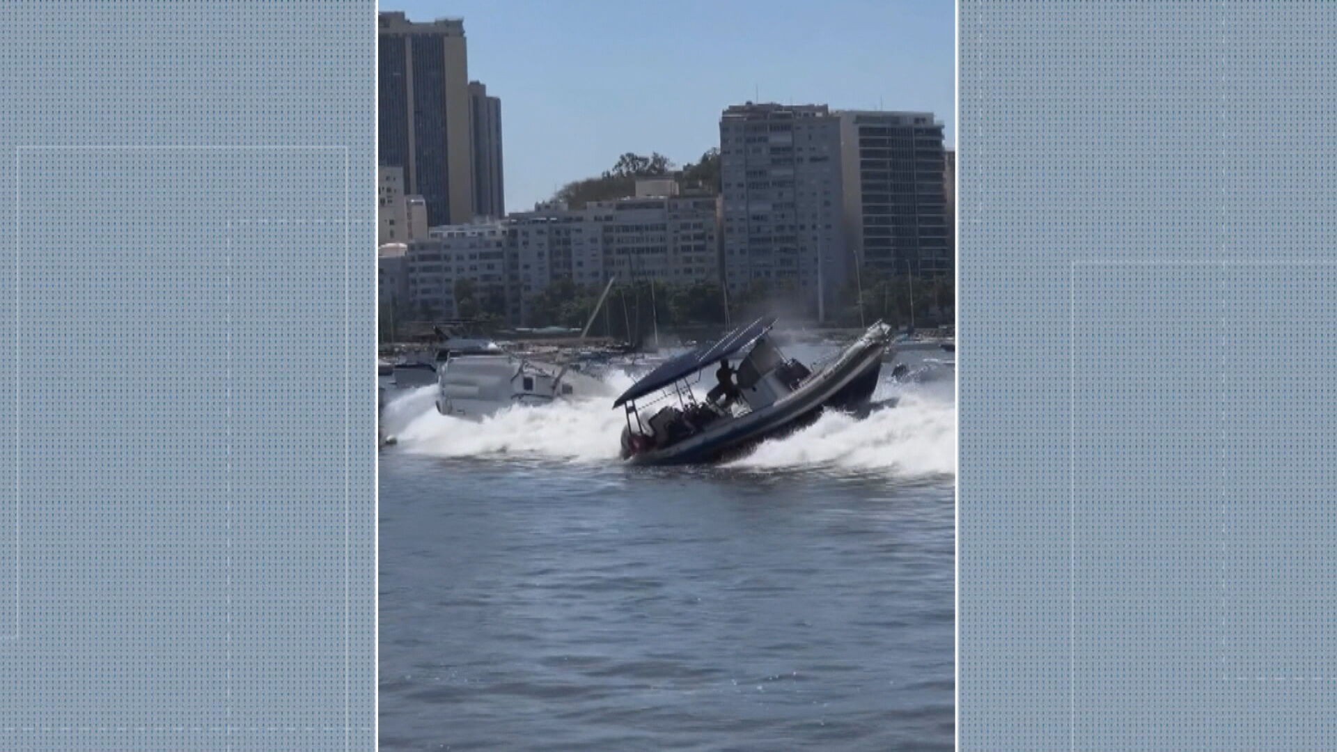 Ressaca provoca ondas na Enseada de Botafogo e Mureta da Urca; VÍDEO