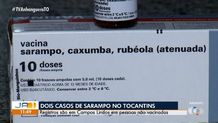 Casos de sarampo são registrados em duas pessoas não vacinadas no Tocantins