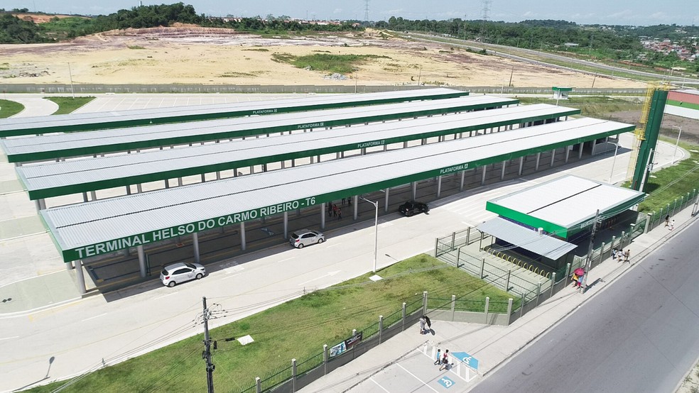 Adequação do T6 para nova rodoviária em Manaus — Foto: Semcom