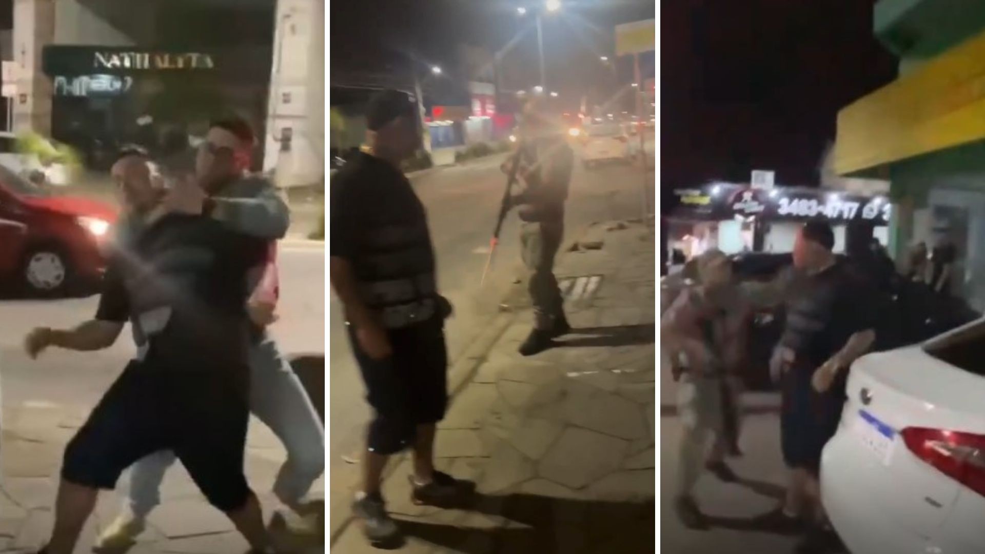 MC leva 'mata-leão' e é atingido por balas de borracha em abordagem da Brigada Militar no RS; VÍDEO