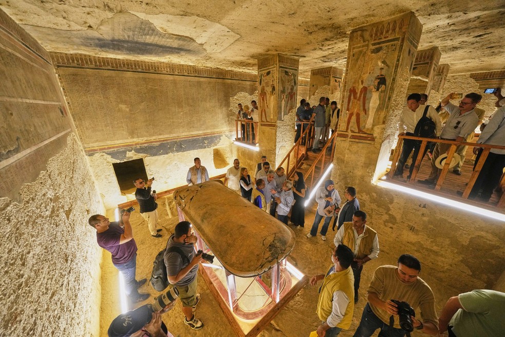 Túmulo de Amenhotep III — Foto: Amr Nabil/AP