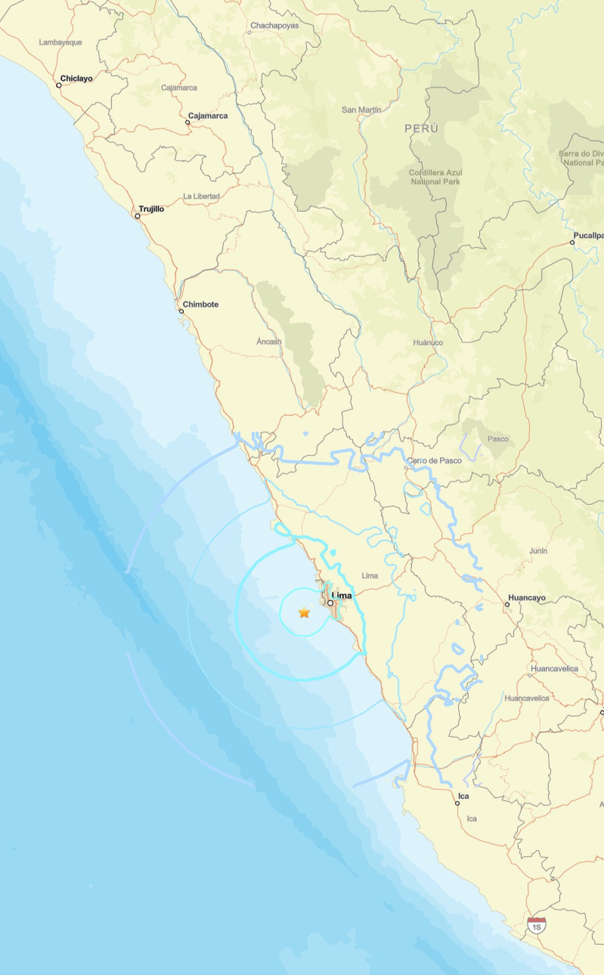 Terremoto de magnitude 5.7 atinge o Peru