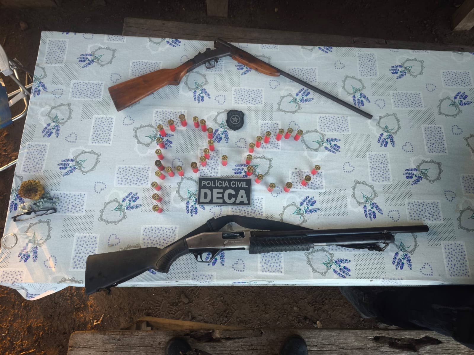 Operação contra conflitos agrários apreende armas e prende dois suspeitos em Alenquer