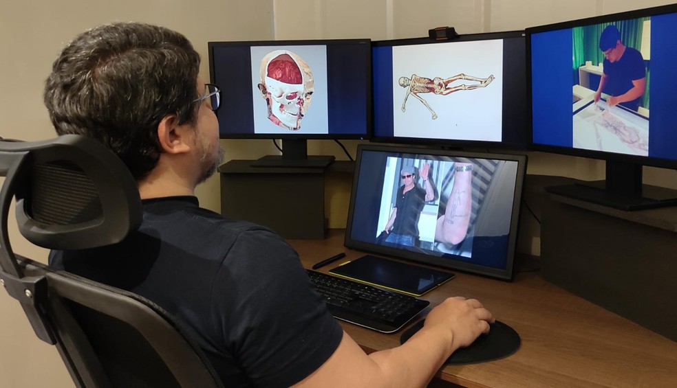 Trabalho para reconstrução digital de Ötzi teve participação do designer 3D Cícero Moraes — Foto: Arquivo pessoal