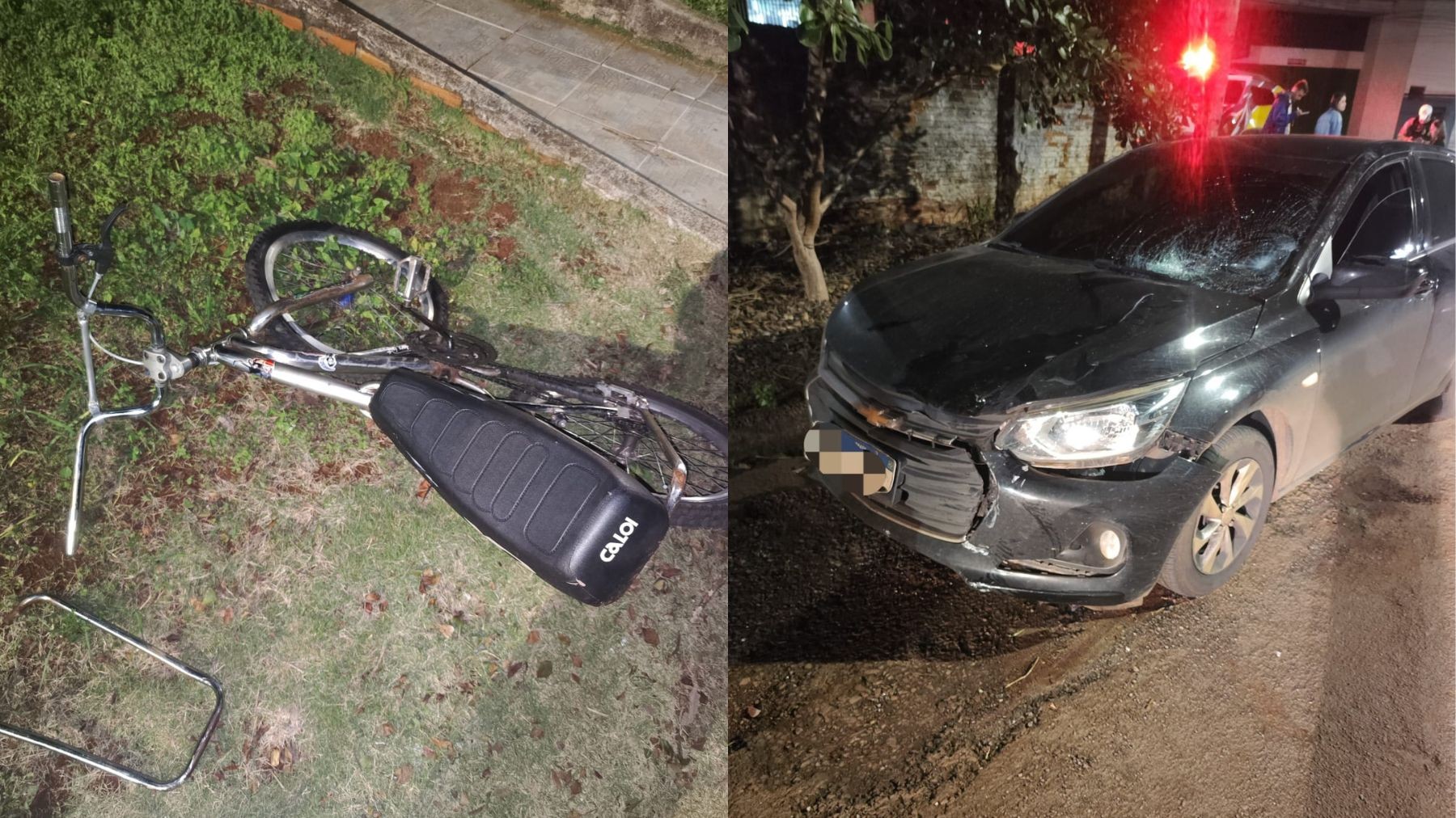 Crianças de 10 e 9 anos são atropeladas por carro enquanto dividiam bicicleta no Paraná