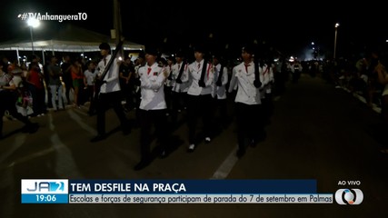 Escolas e forças de segurança participam de desfile em Palmas