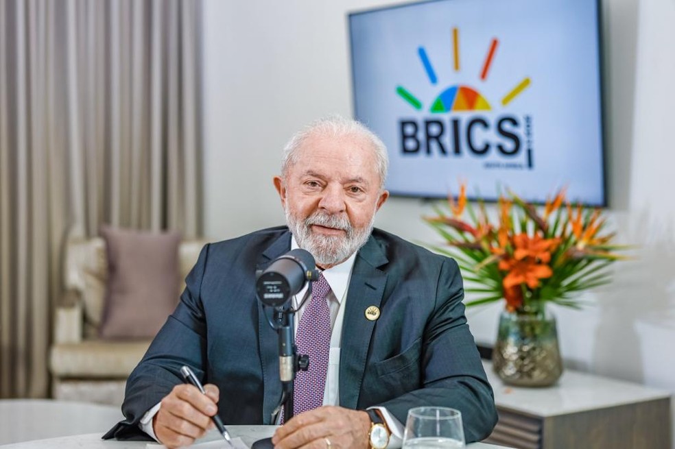 Presidente Lula durante viagem à África do Sul — Foto: Ricardo Stuckert/Presidência da República