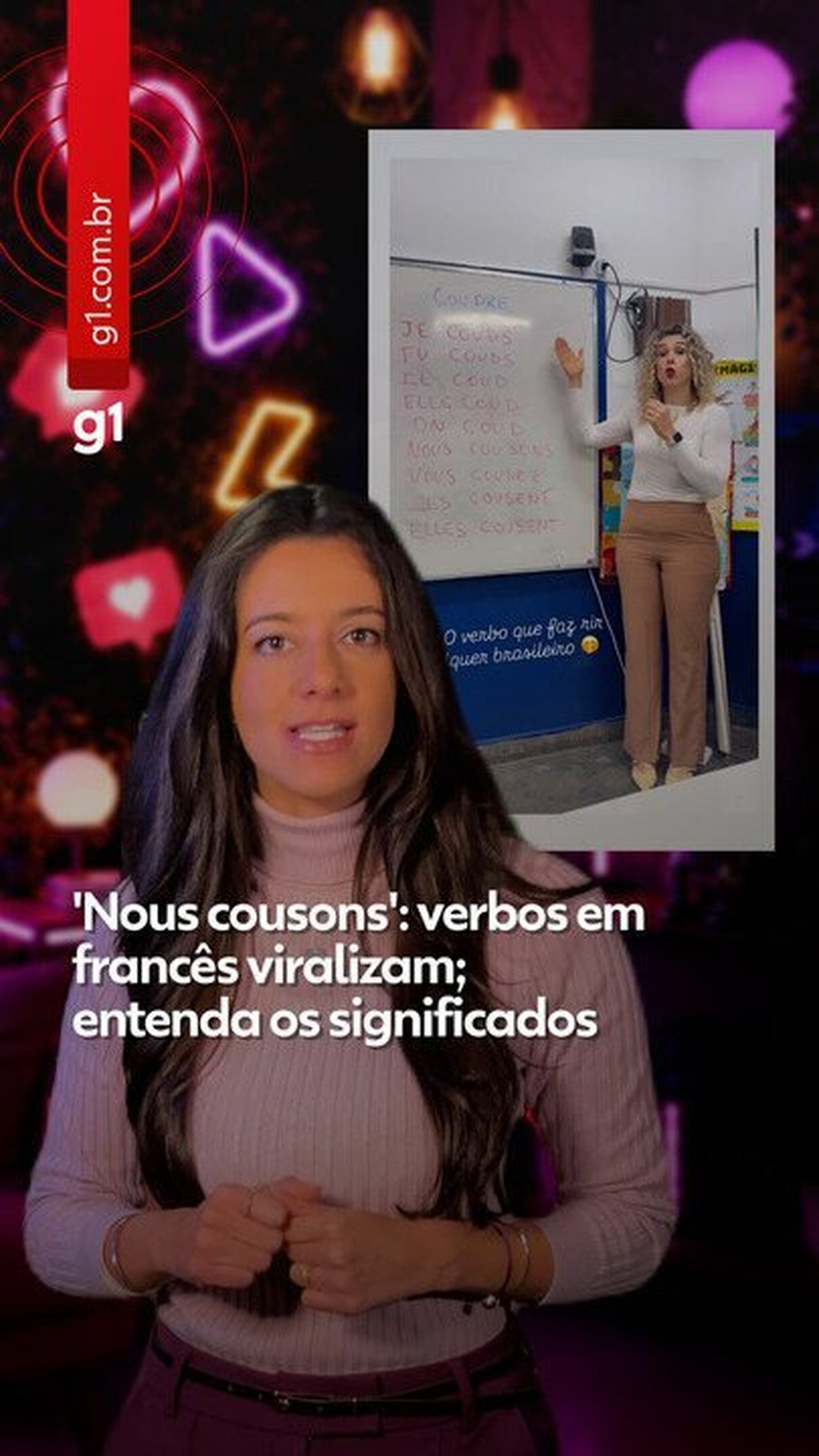 ‘Nous cousons’, ‘il chouchote’: verbos em francês viralizam como ‘piadinhas de quinta série’; entenda significados