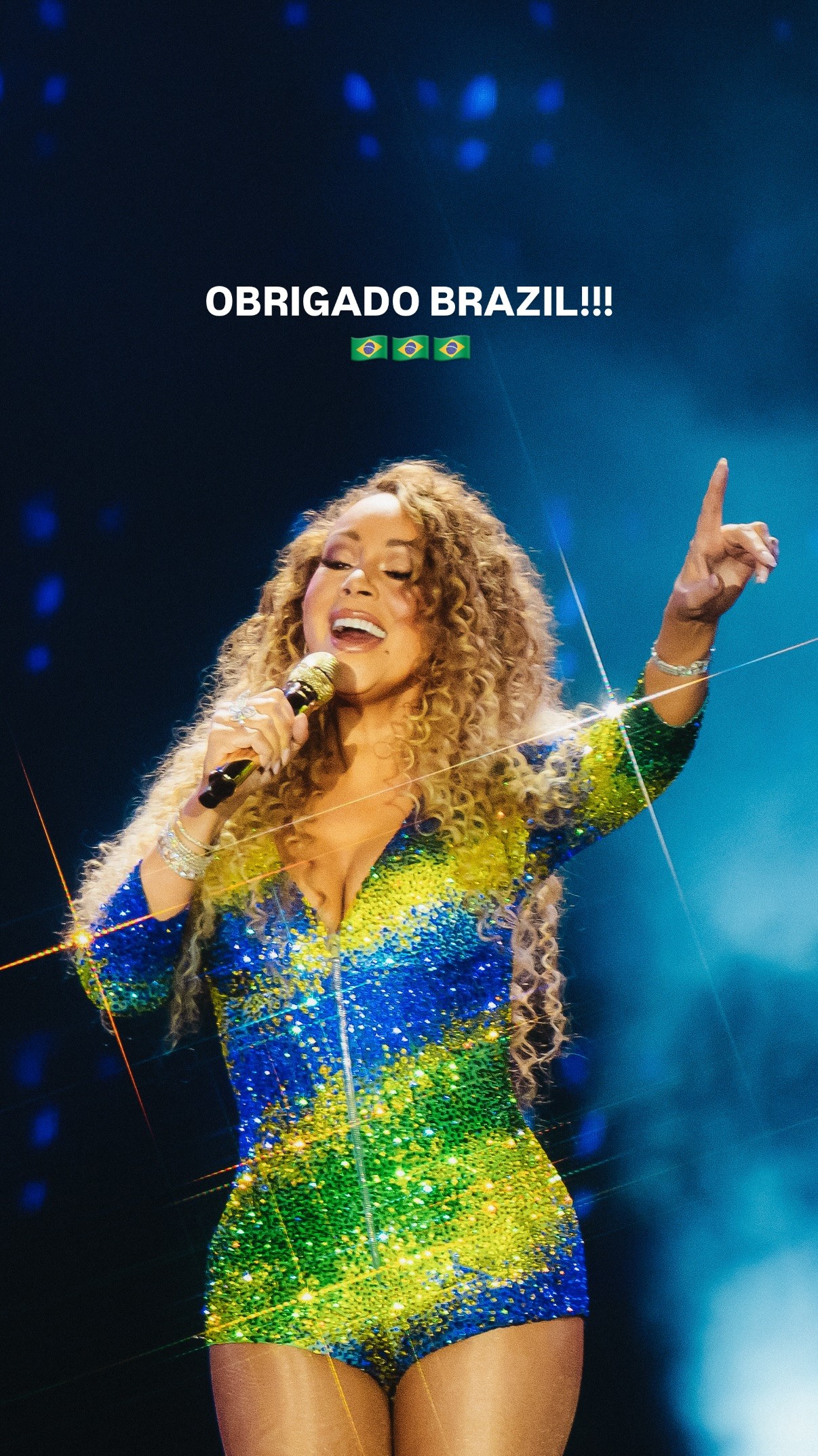 Após show no The Town, Mariah Carey agradece aos fãs