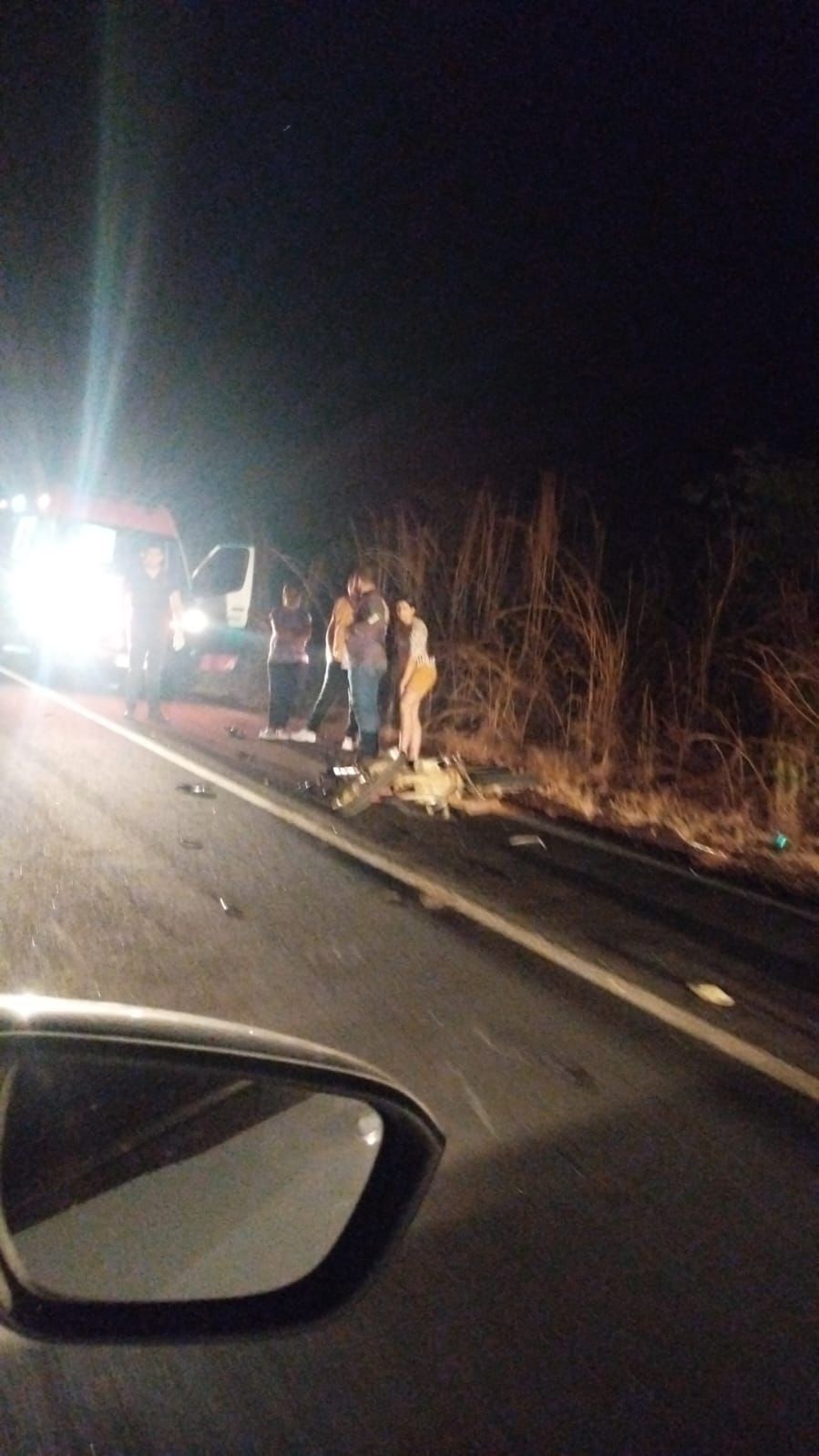 Homem morre após batida entre moto e caminhonete na BR-153